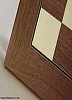 Deluxe American Walnut and Sycamore Chess Board - 55cm